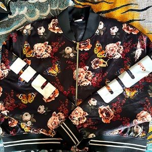 Puma Statement Floral Bomber Jacket